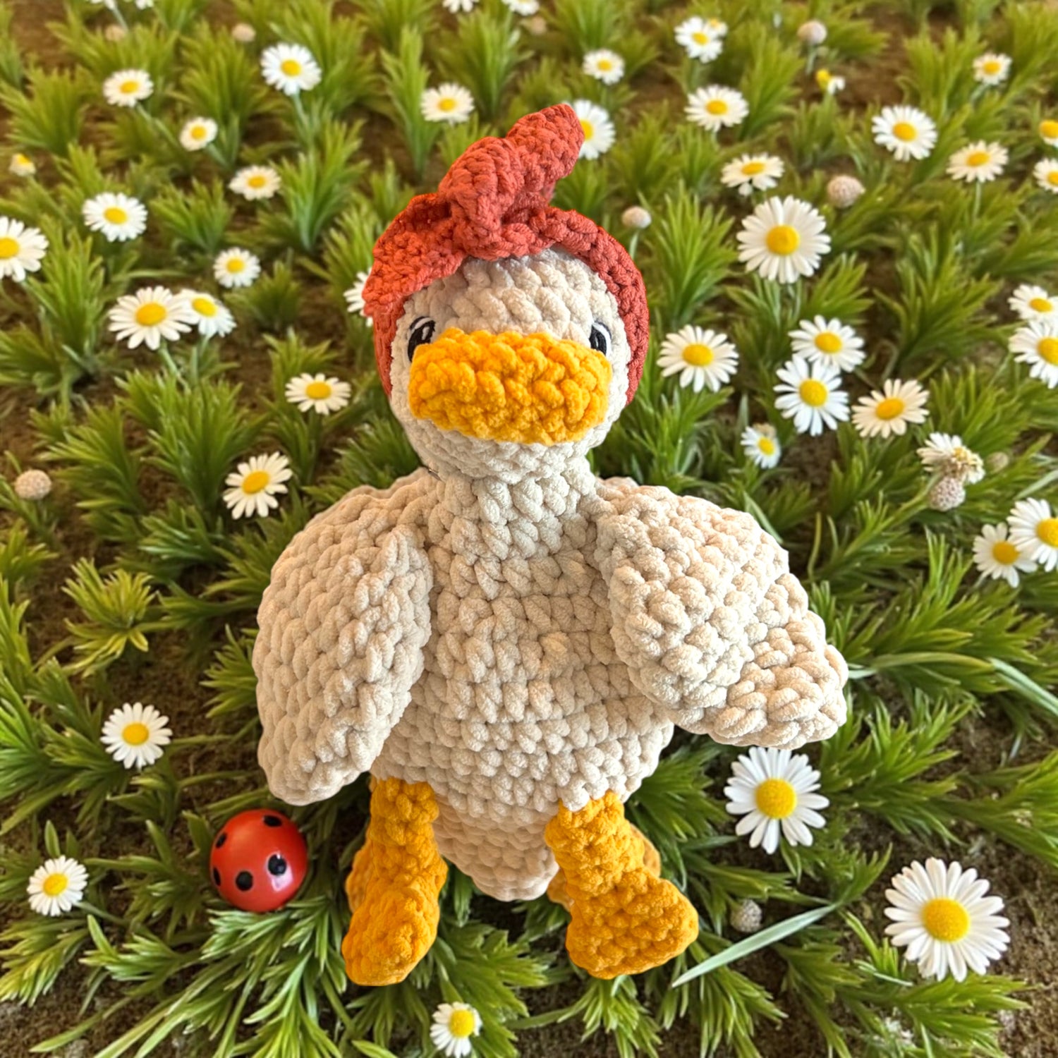 Duck Girl Crochet Snuggler - Sally
