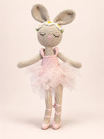 Bunny Crochet Doll - Sophia, Bunny Ballerina with Tulle Tutu