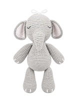 Ellie elephant crochet doll front view