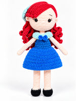 Highland Princess crochet doll front view