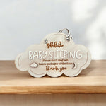 Baby Sleeping Hanging Sign