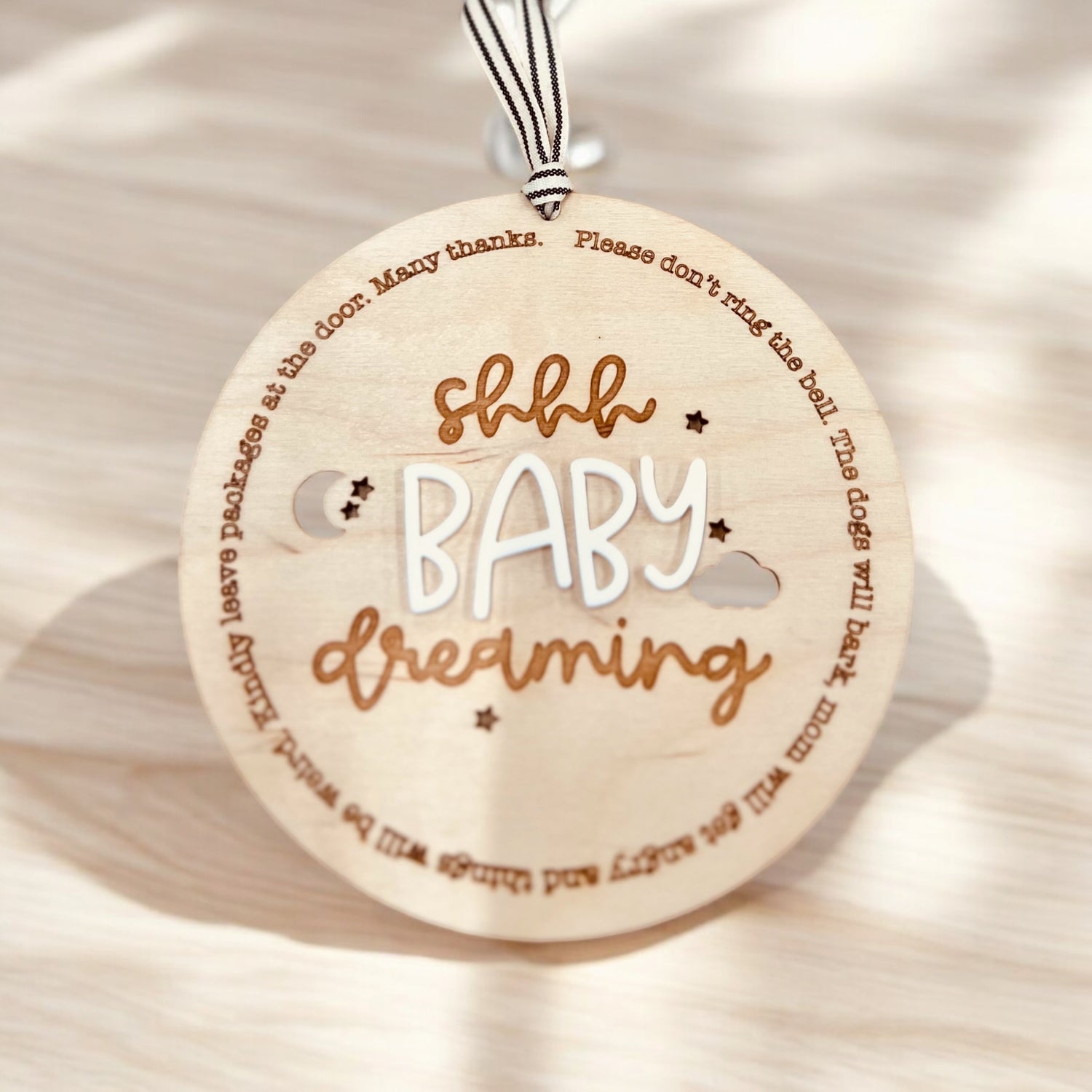 Baby Sleeping Hanging Sign