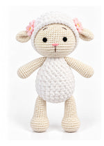 Lamb crochet doll front view