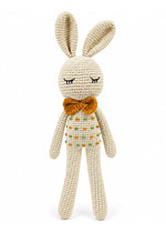 Oliver bunny crochet doll front view