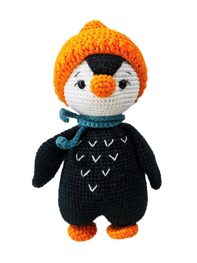 Crocheted Animal Doll - Percy, the Penguin