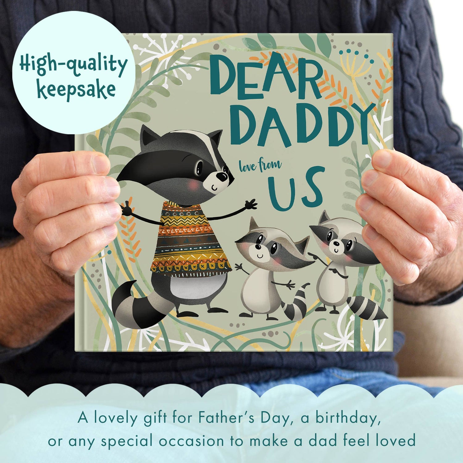 Dear Daddy Love From Us | for children to give their father