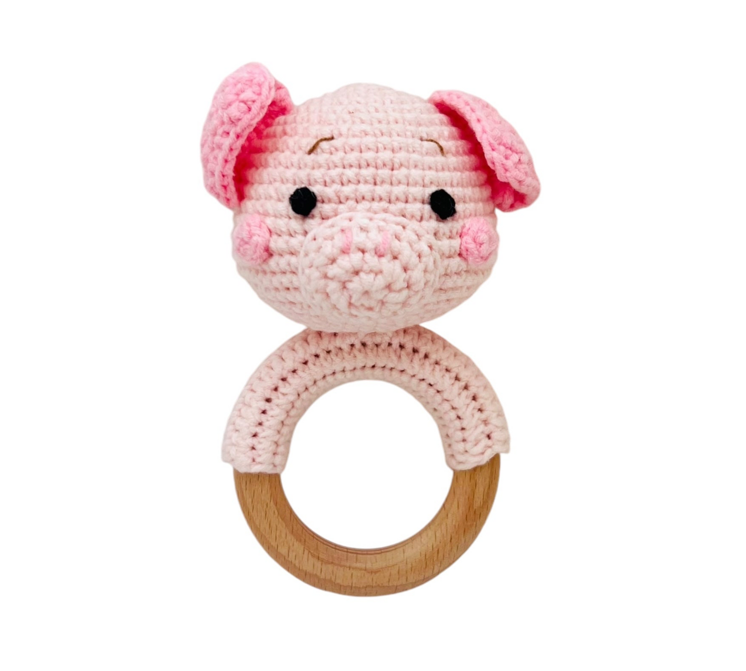 Baby Rattle - Pig