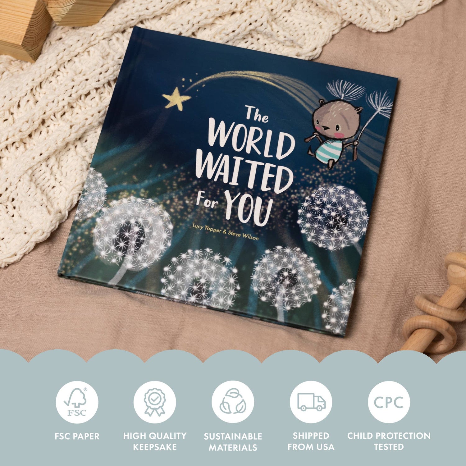 The World Waited For You | new baby gift book | baby shower