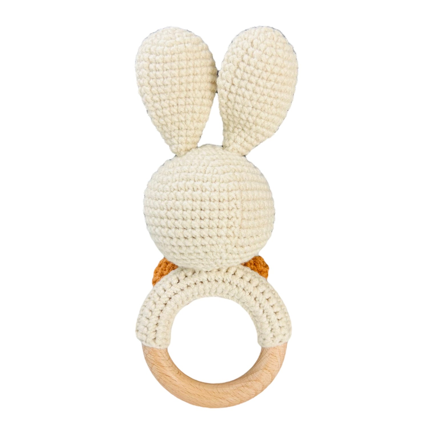 Baby Rattle - Bunny Brown Bow