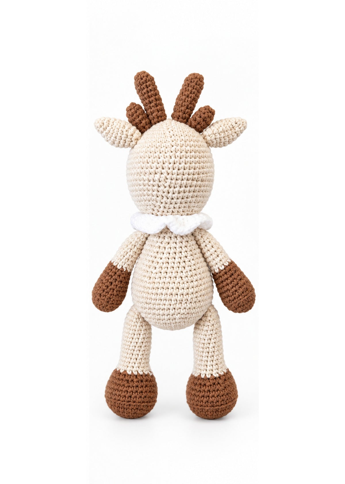 Dash handmade crochet deer doll back view