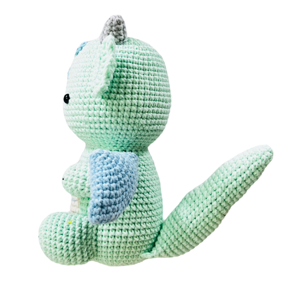 Crocheted Animal Doll - Lagos, the Dragon