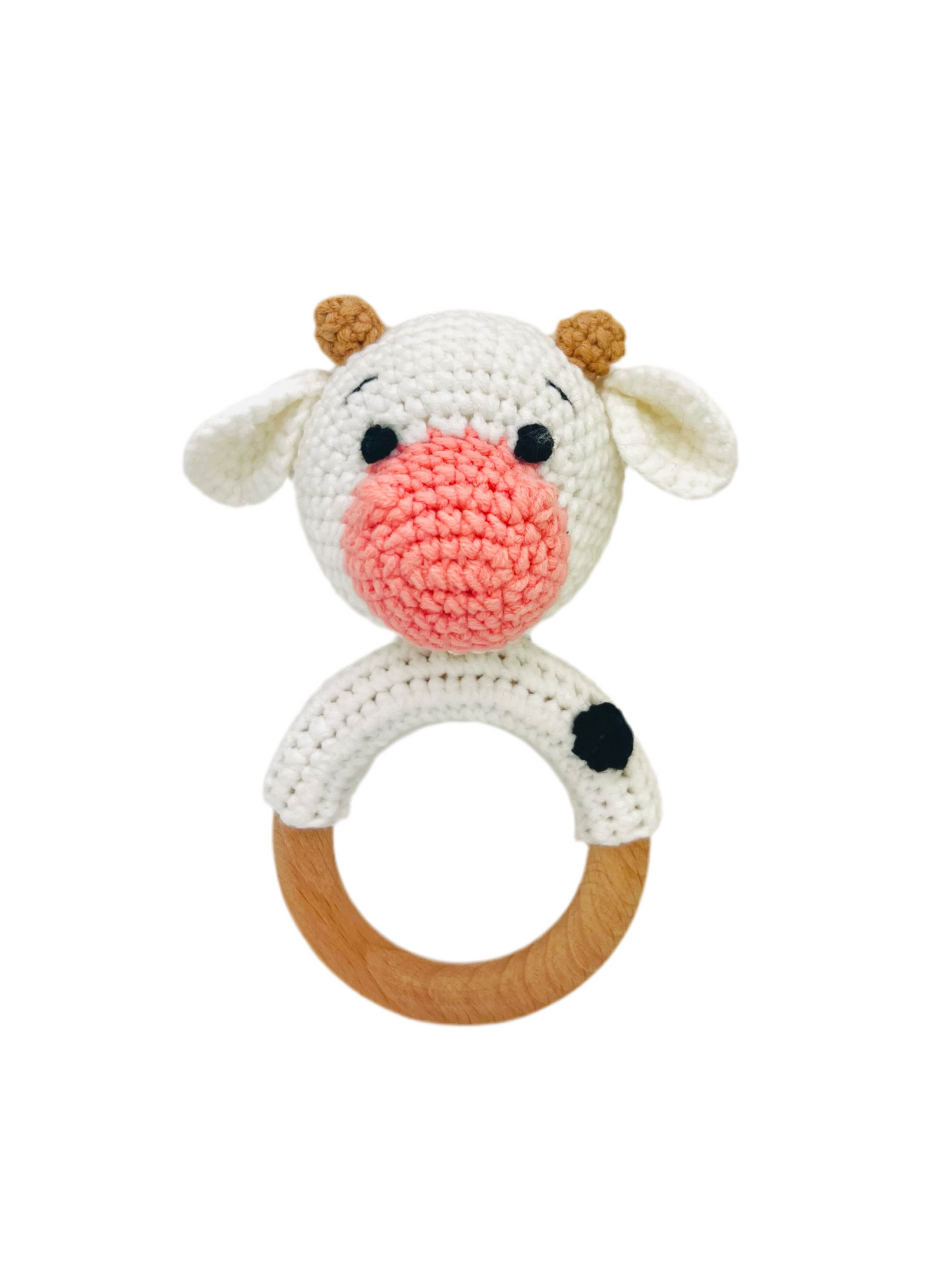 Baby Rattle - Cow