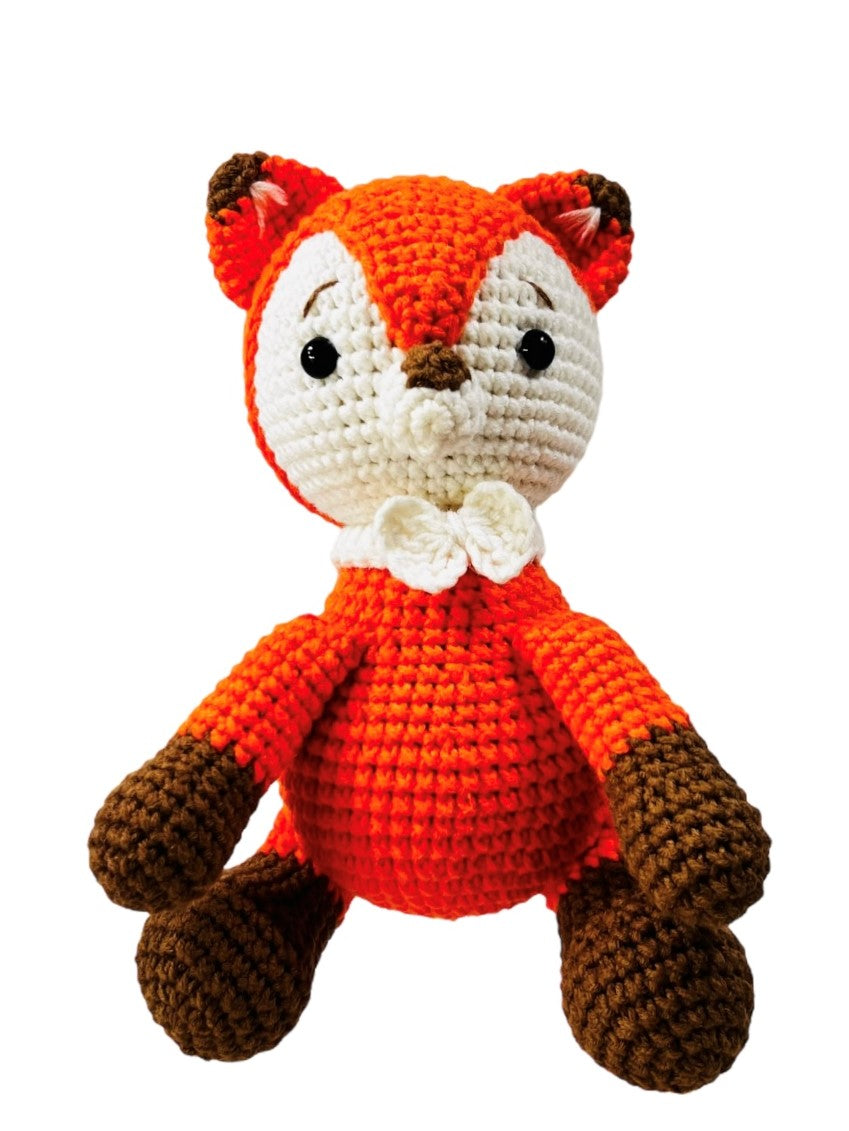 Crocheted Animal Doll - Frankie, the Fox