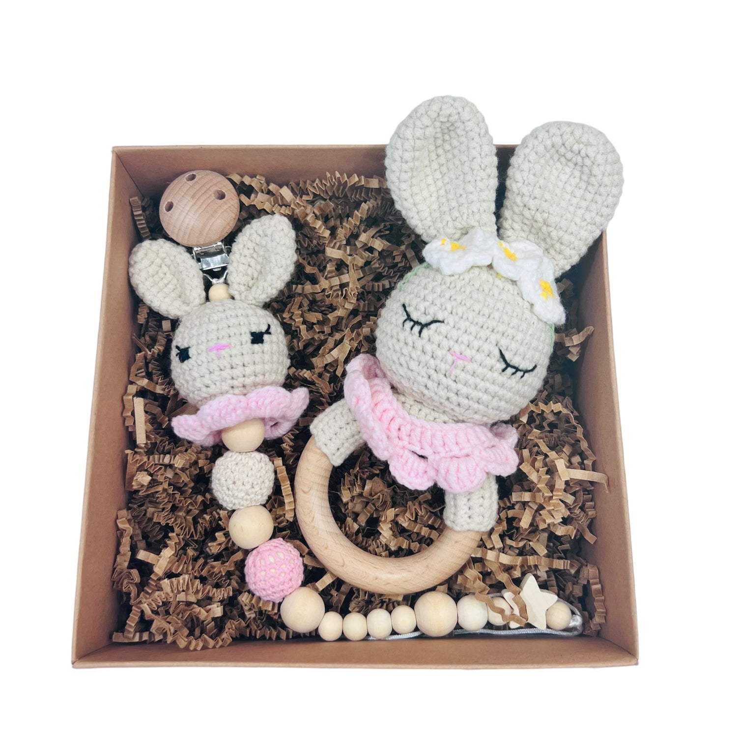 Baby Gift Set - Bunny with Flowers