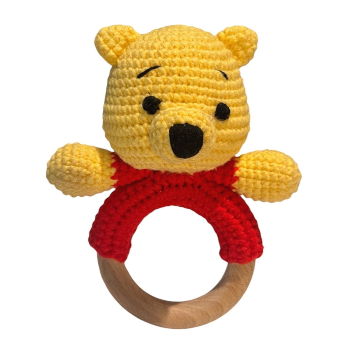 Yellow Bear Baby Rattle