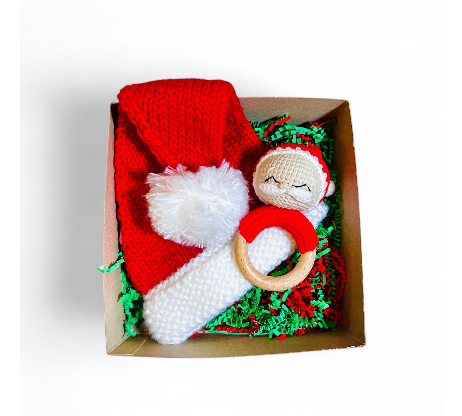 Christmas Gift Set - Santa Hat & Rattle