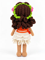 Island Princess crochet doll back view