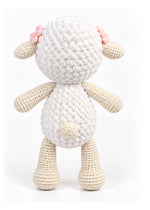 Lamb crochet doll back view