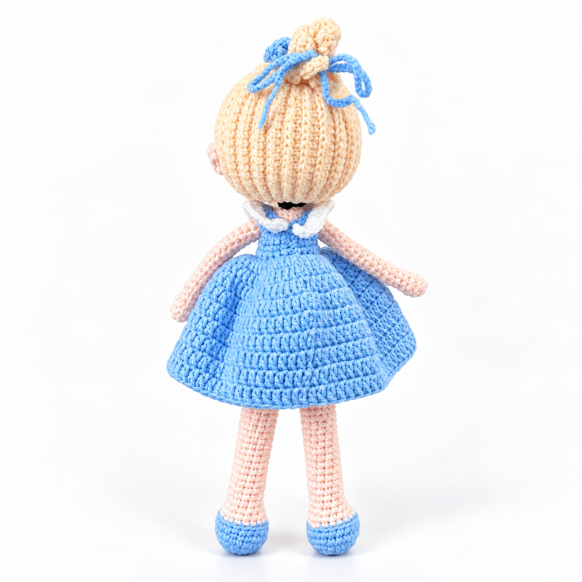 Midnight Princess Crochet Doll back view