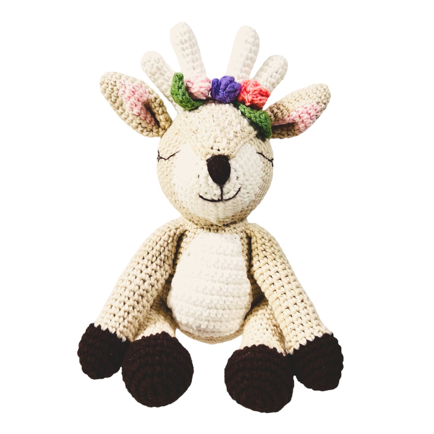 Crocheted Animal Doll - Penelope, the Reindeer