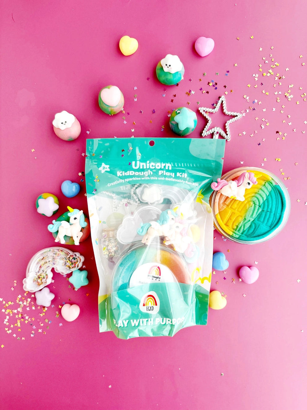 Unicorn Kiddough Play Kit